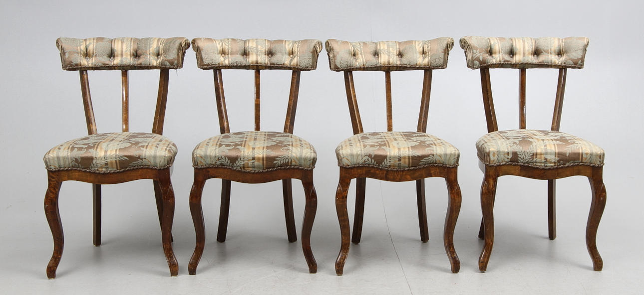 STOLAR, 4 st, nyrokoko, 1800-talets senare hälft.