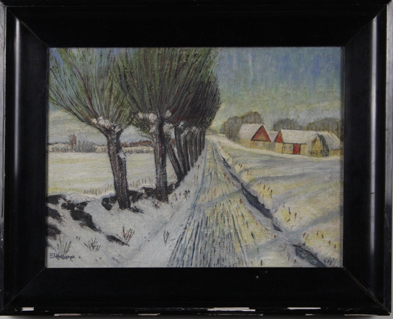 OLJEMÅLNING E Lindberg.