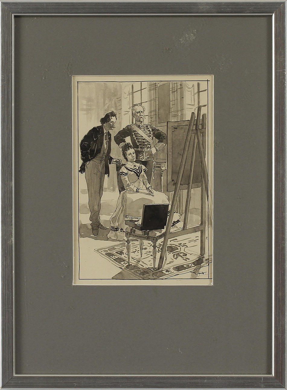 VICKE ANDREN. Akvareller, 2 st, monogramsignerade.