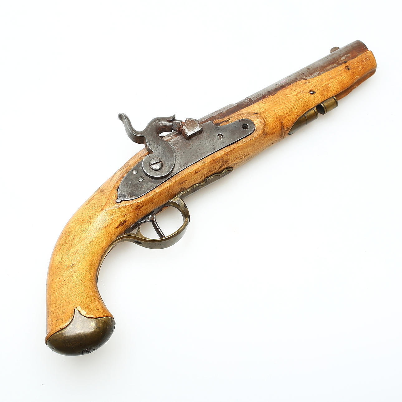 BLOCK PISTOL, Sweden, mid 19th century.