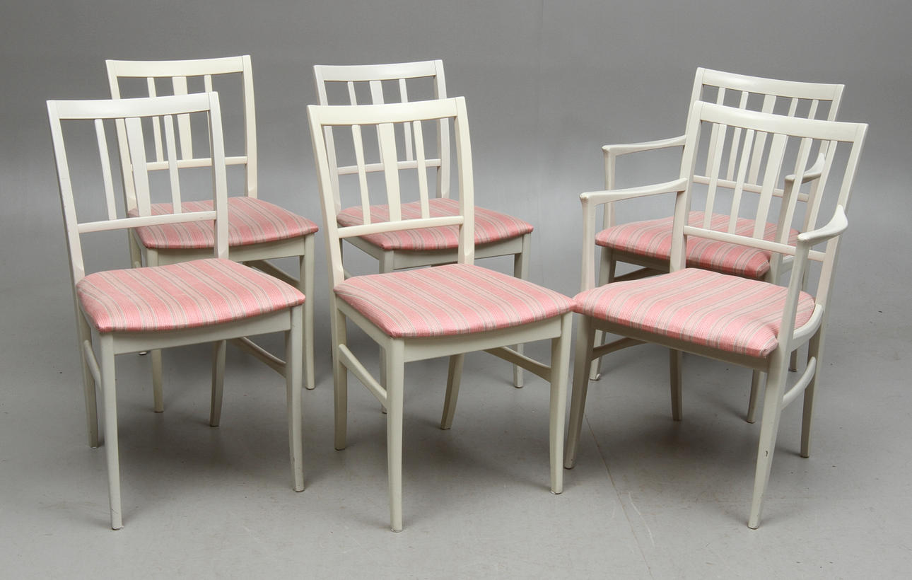 KARMSTOLAR, ett par, STOLAR, 4 st, "Talavid" Carl Malmsten.