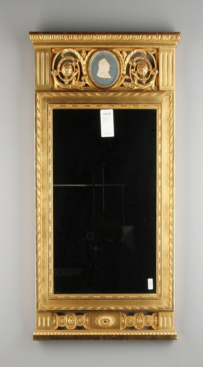 SPEGEL med konsolbord, gustaviansk stil, 1900-tal.