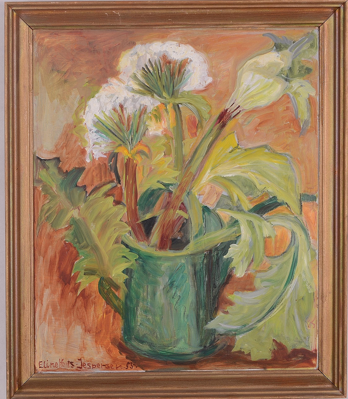 ELINE HERTZ JESPERSEN. Öl auf Platte.