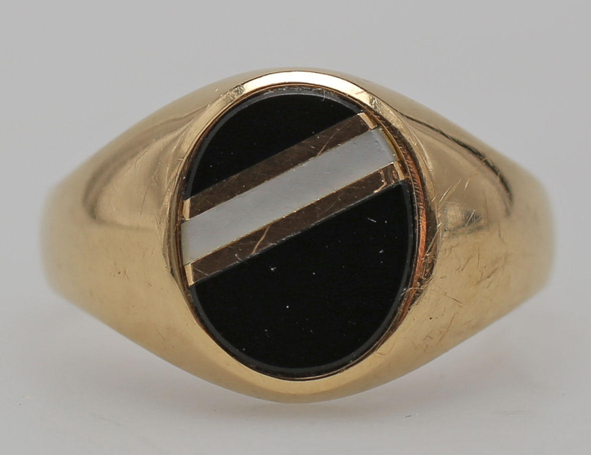 KLACKRING, rödguld, 18K.