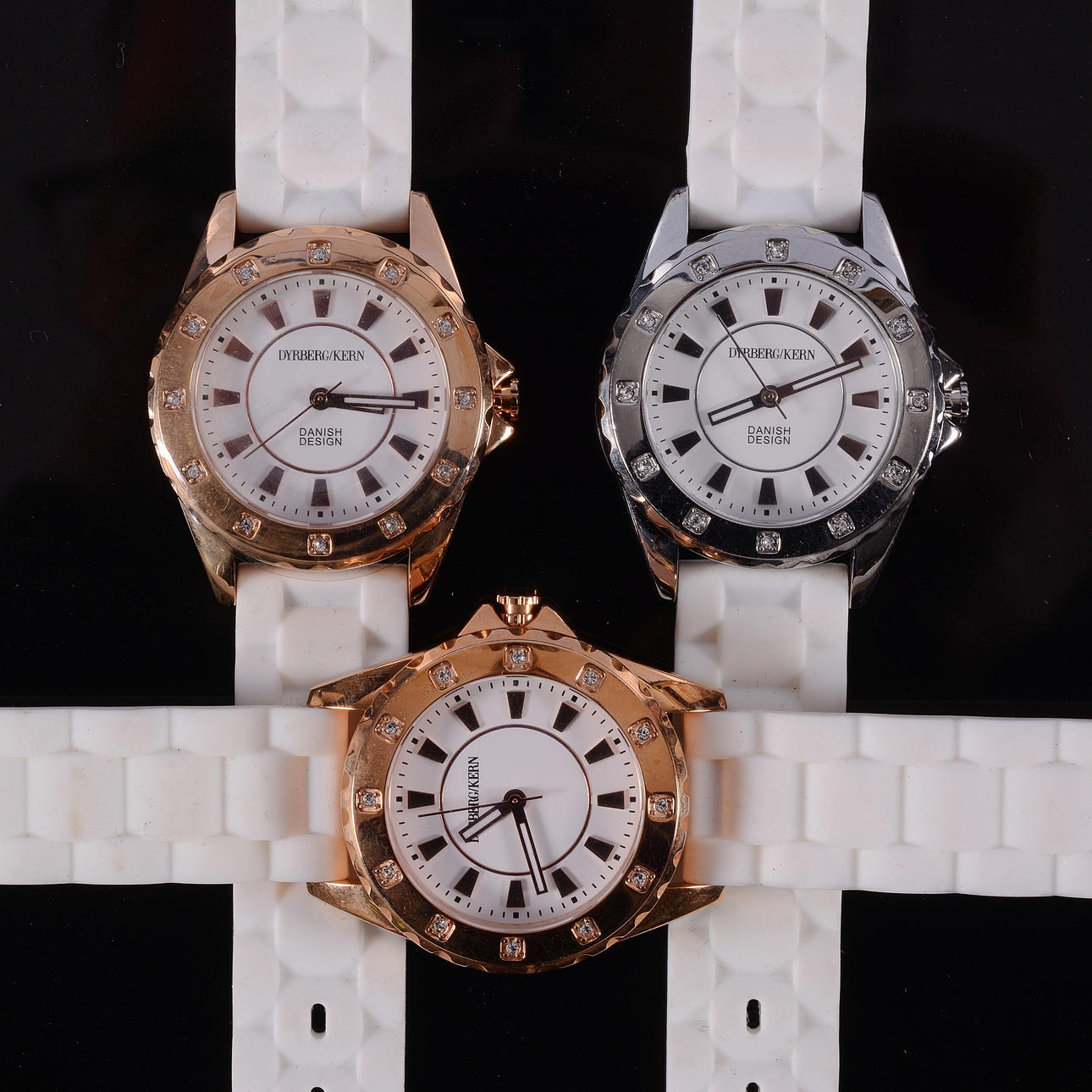 DAMEARMBÅND, 3 stk, Dyrberg Kern, Danmark.