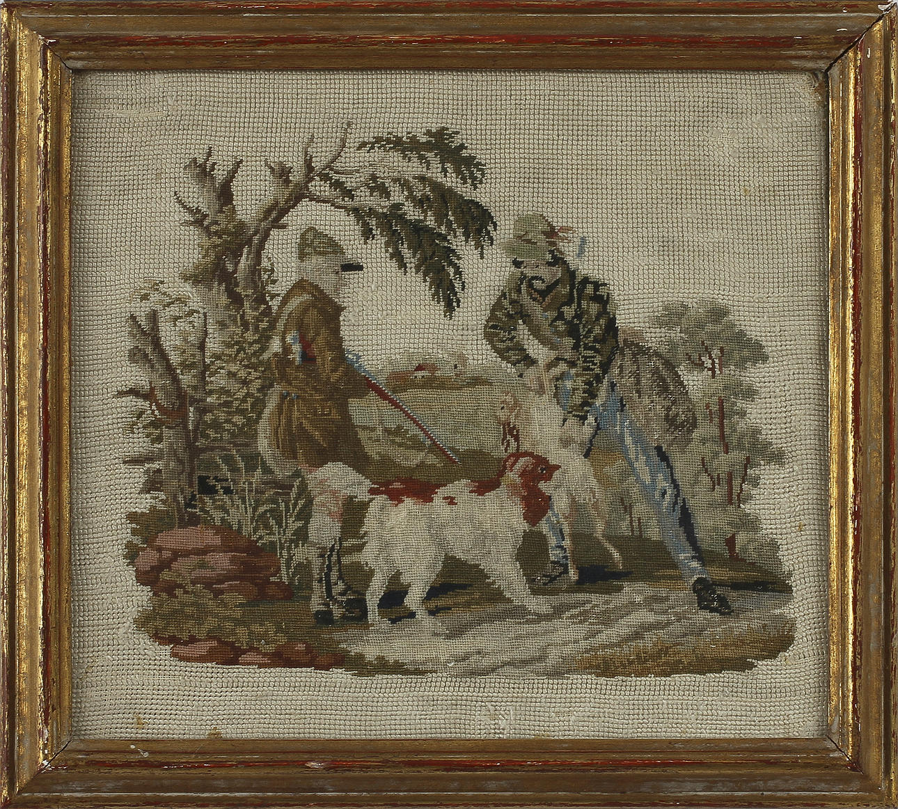 OKÄND KONSTNÄR, petits points, troligen England, 1800-tal.