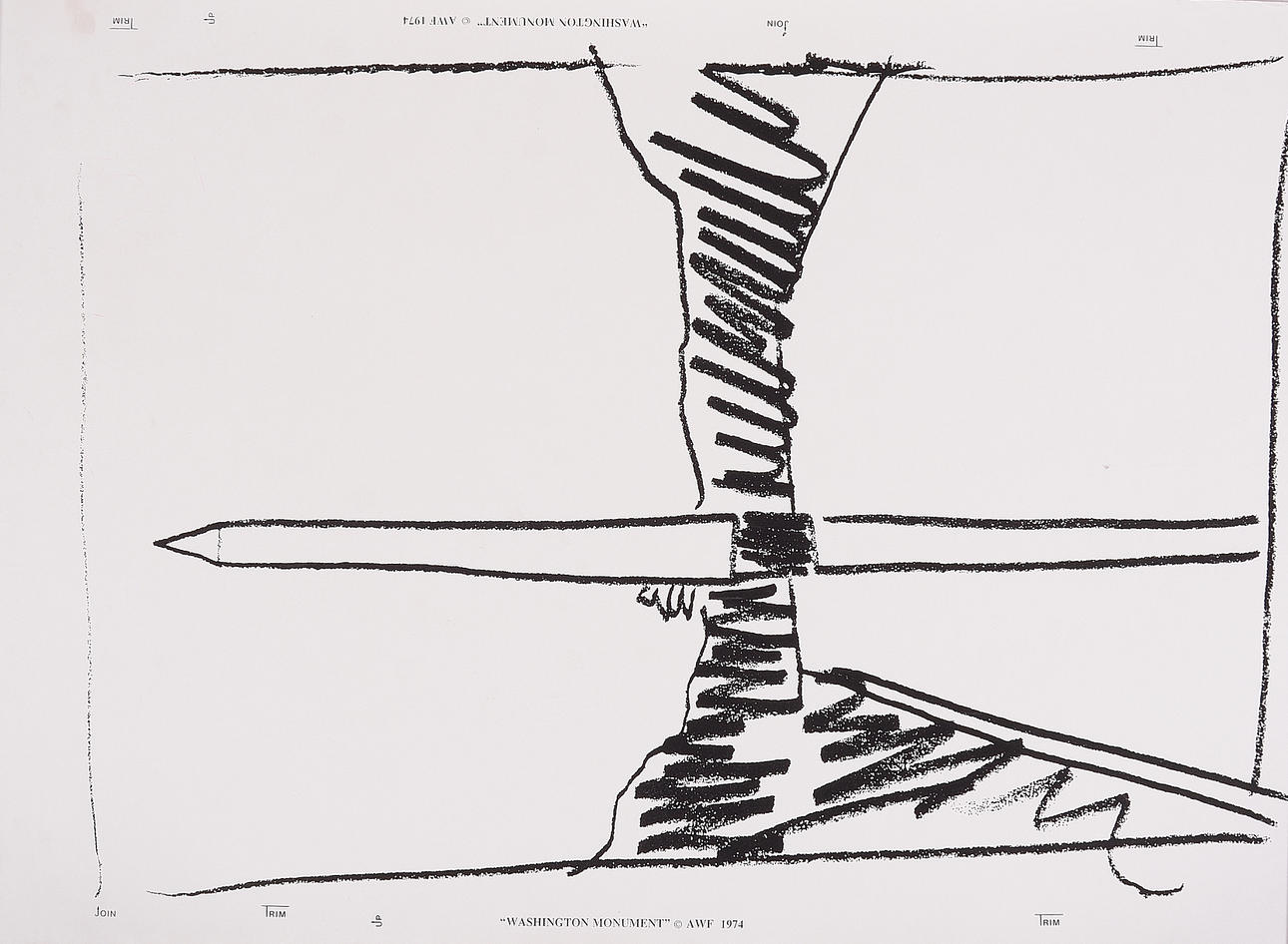 ANDY WARHOL. Siebdruck, Washington Monument.