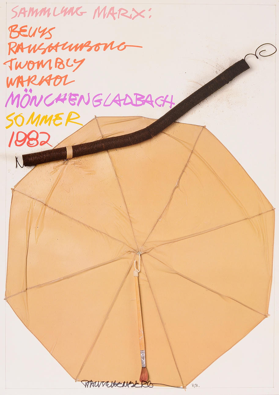 ROBERT RAUSCHENBERG. Utställningsaffisch.