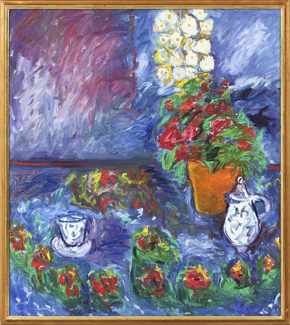 MARIANNE ÅGREN. olja på duk, sign.