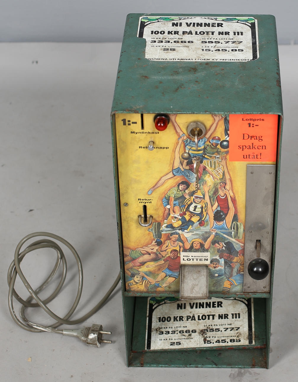 SPELMASKIN, 1900-tal.