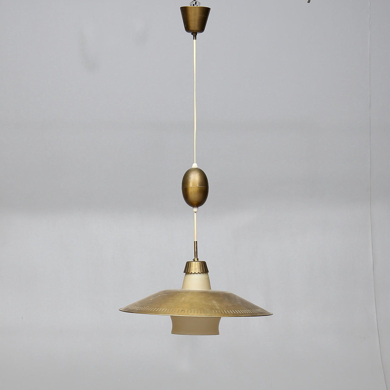 CEILING LAMP, brass, Böhlmarks No. 11414, around 1930.