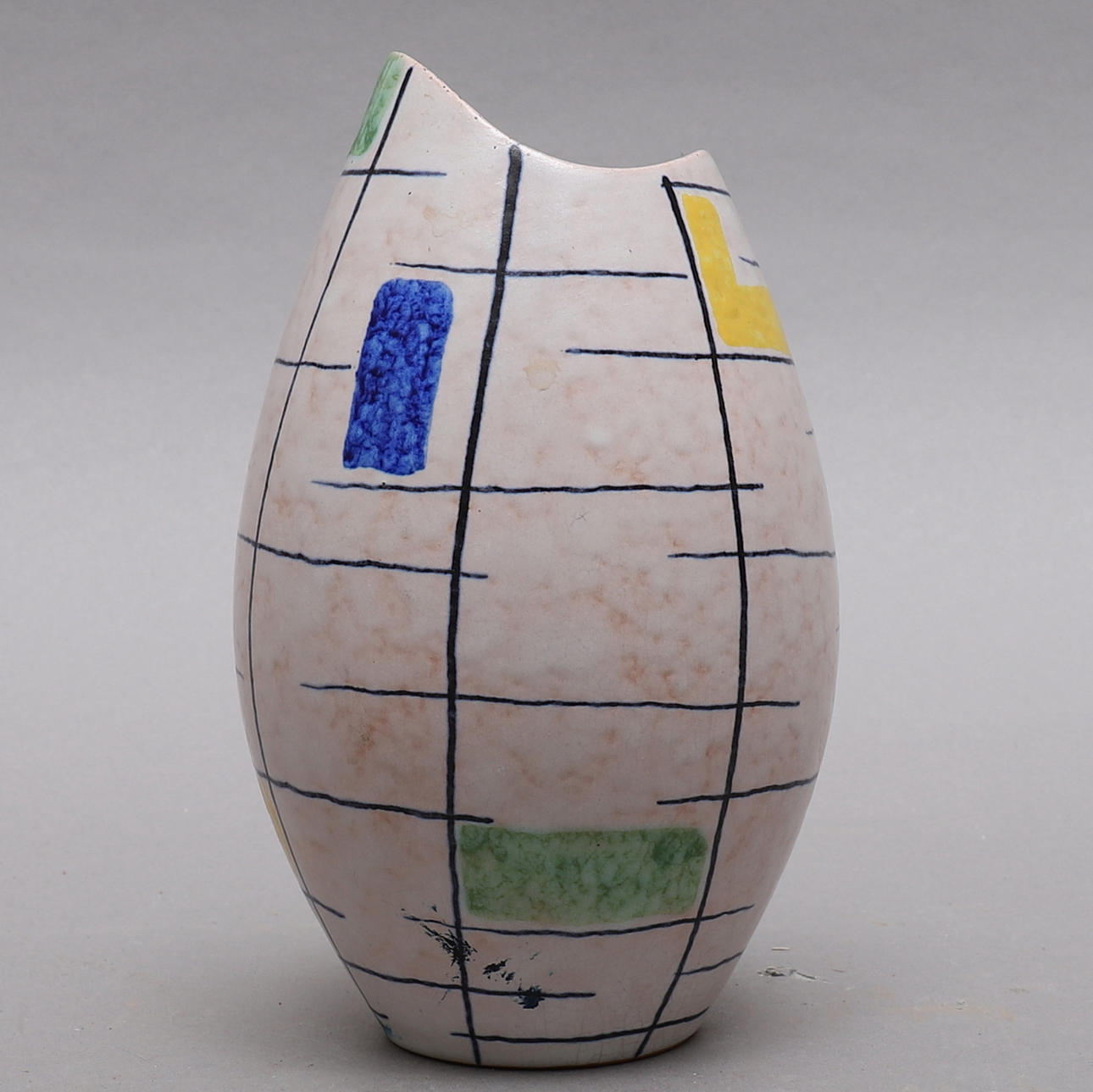 VAS, ceramic, ''Confetti'', Steuler Industriewerke, 1950s, signed.