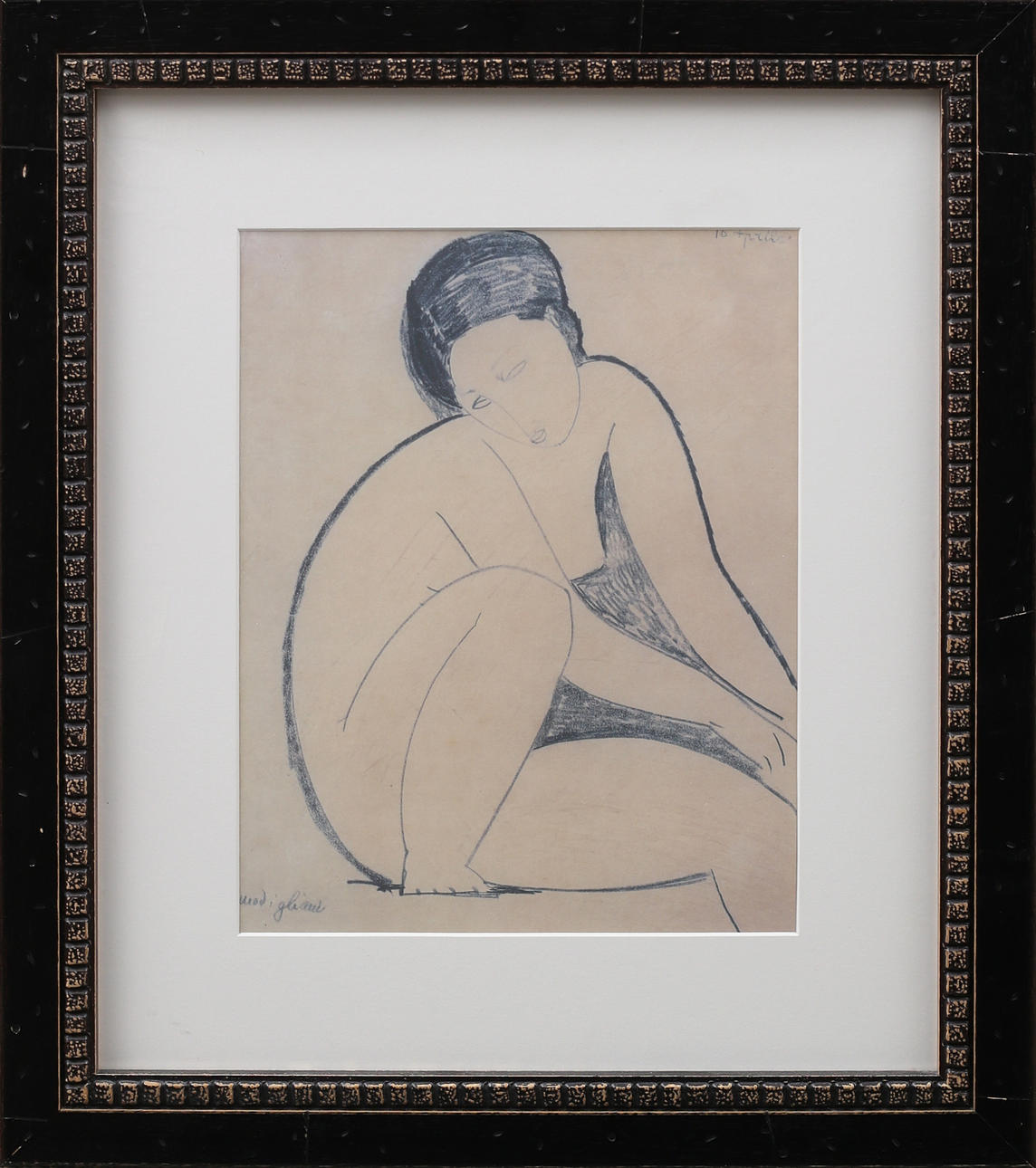 AMADEO MODIGLIANI. Offset print, signed in print.