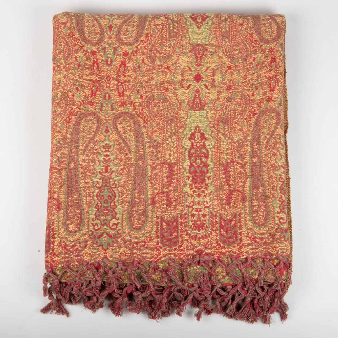 PLÄD, paisleymönstrad, jacquardvävd.