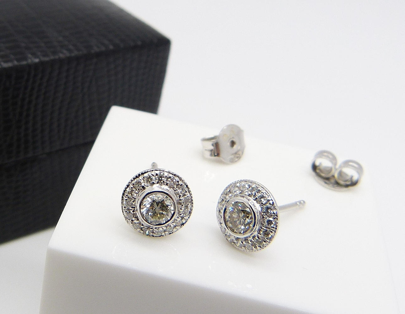 DIAMANT CLUSTER STUD ØRERINGE.