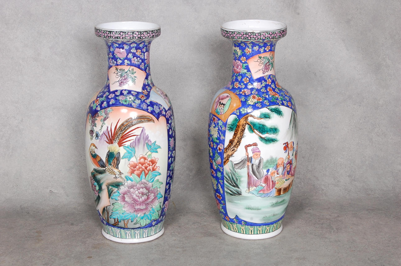 GOLVURNOR, 1 par, porslin, Kina.