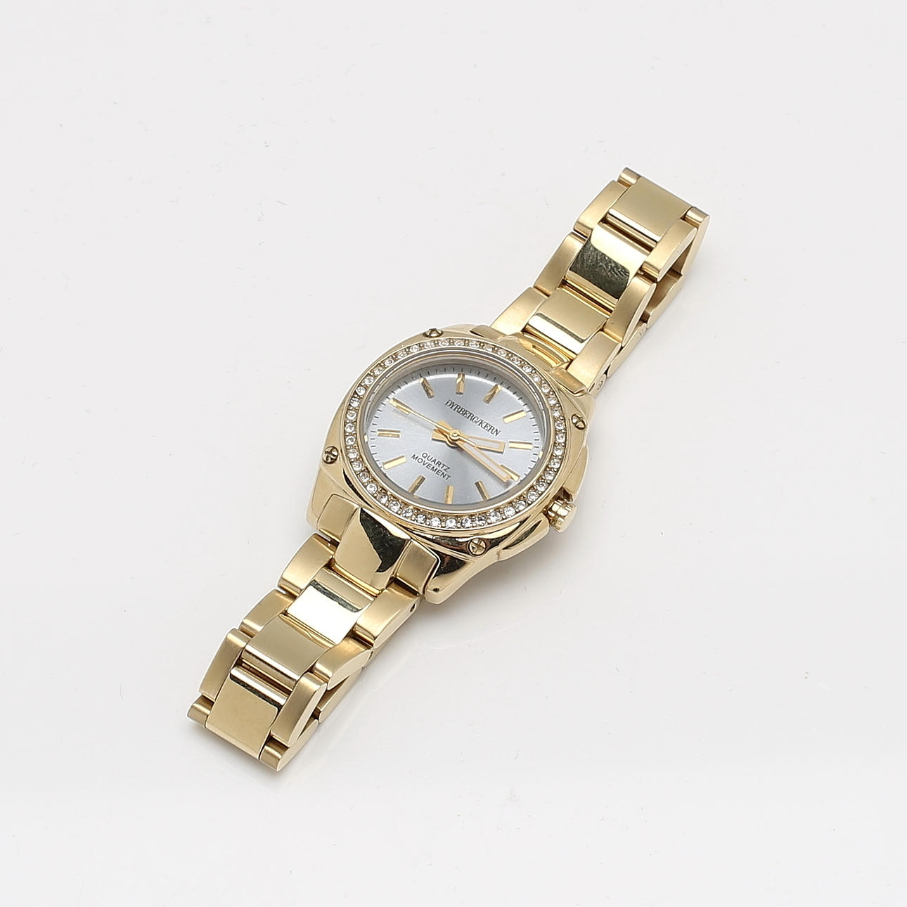 ARMBANDSUR, guldfärg, Dyrberg/Kern, samtida.