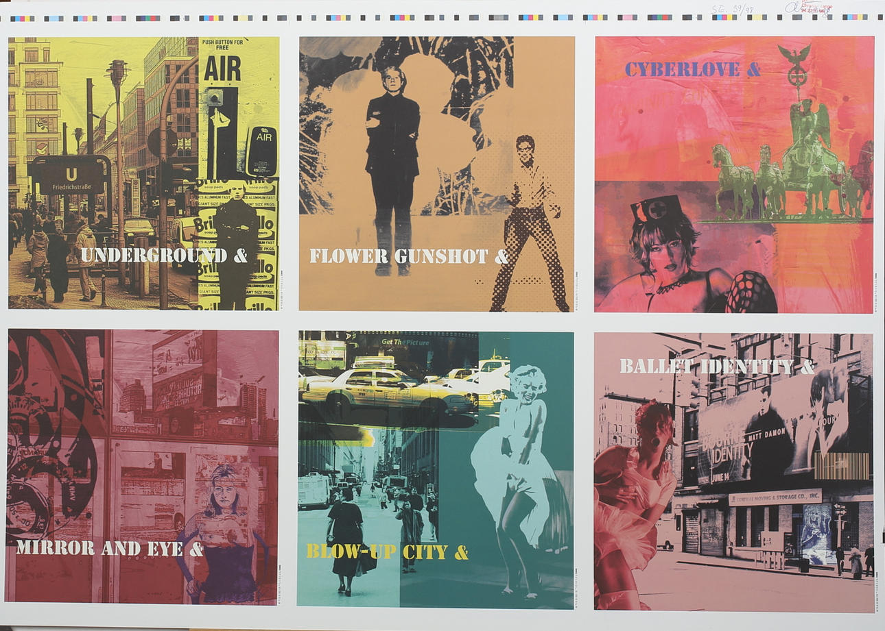 CHRISTIAN TANGÖ. "Underground & Flower Gunshot ......". Färgserigrafi. Signerad. 39/98.