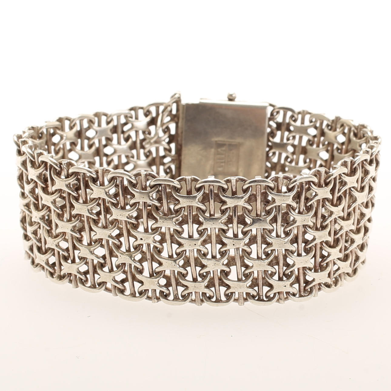 ARMBAND, x-länk, silver, GHA.