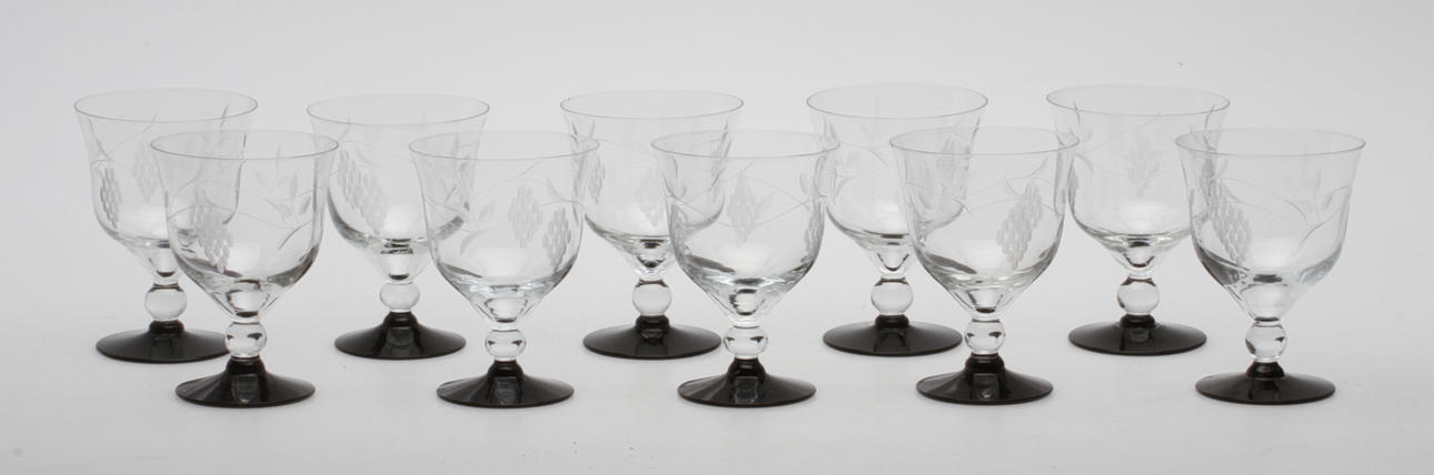 VINGLAS, 10 st, 1900-tal.