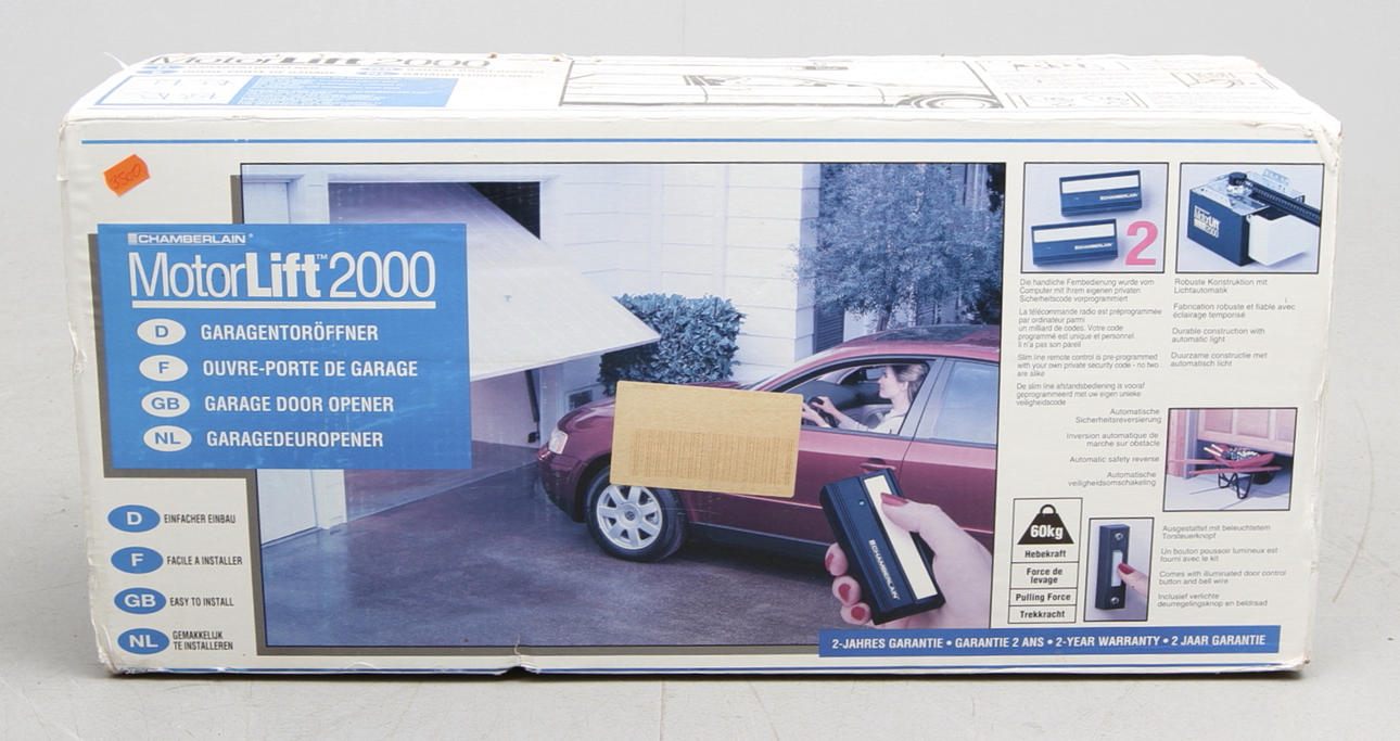 ELECTRIC GARAGE DOOR OPENER.