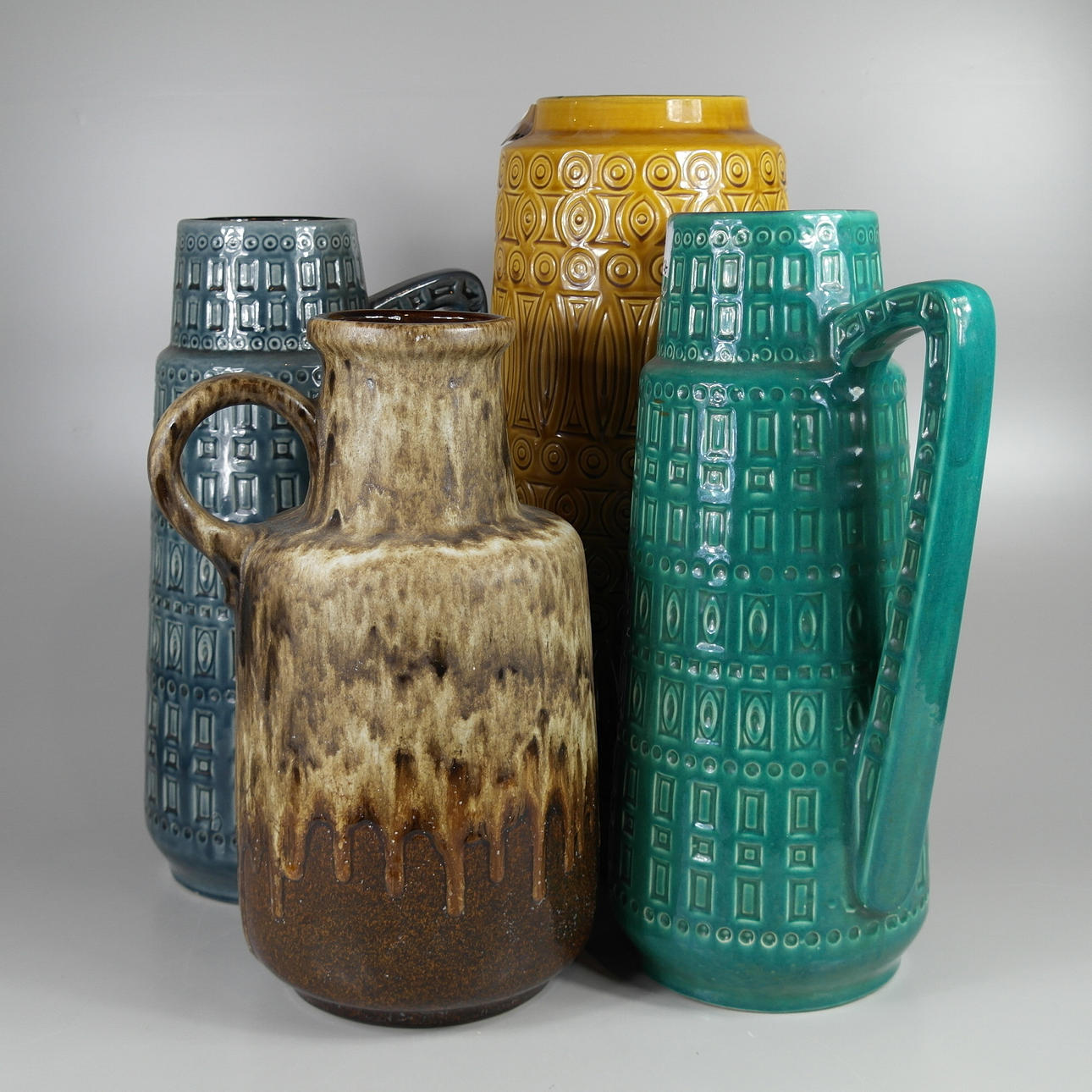 VASER, W.GERMANY, 4 stycken, 1900-tal.