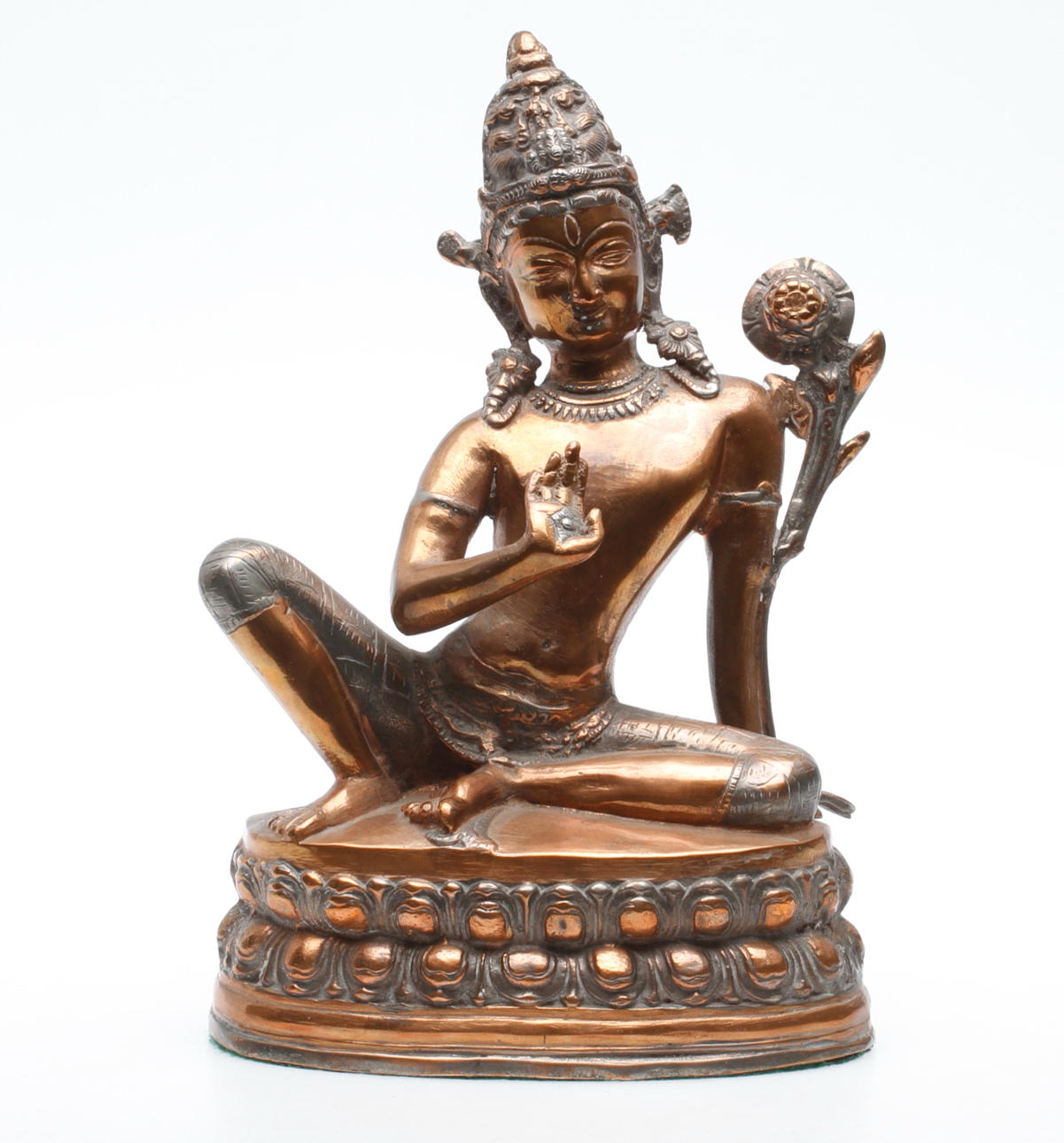 BUDDHA, koppar, 1800/1900 tal.