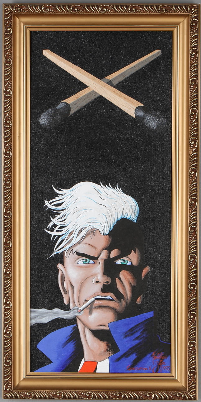 CHRISTIAN BEIJER. "Generation X", blandteknik, signerad och daterad 1993.