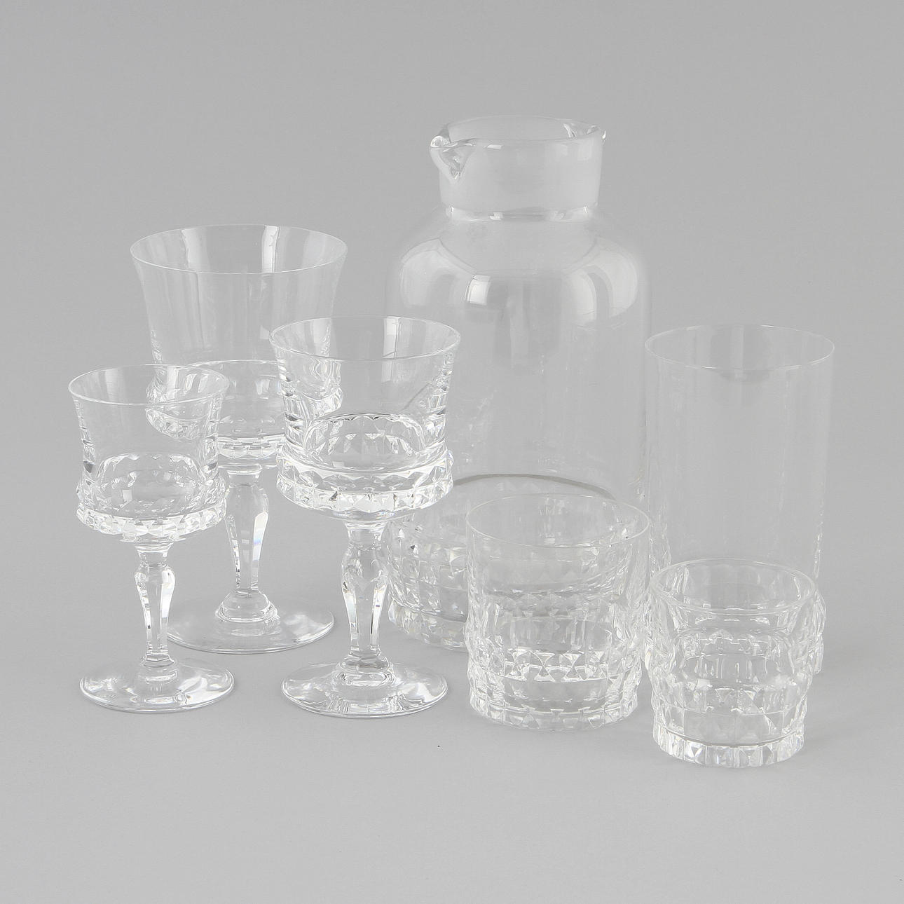 GLASSERVIS "SILVIA", 30 delar, Ingeborg Lundin för Orrefors.