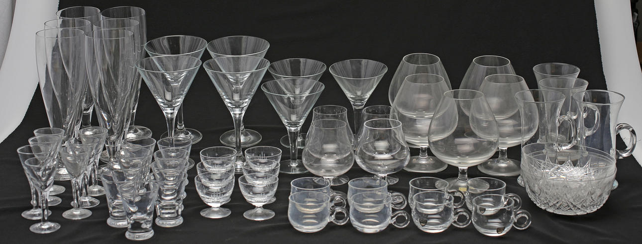 PARTI GLAS, bla Orrefors.