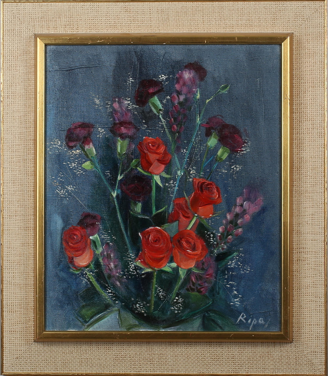 HANS RIPA. Stilleben. Pastell. Signerad Ripa.