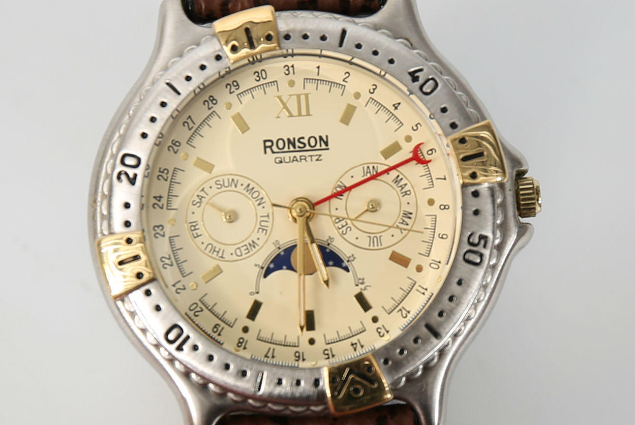 ARMBÅNDUR, herre, quartz, Ronson.