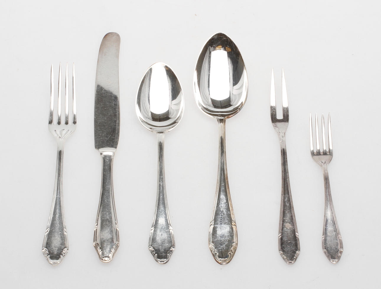 BESTICK, 52 delar, nysilver, Mema, 1900-tal.