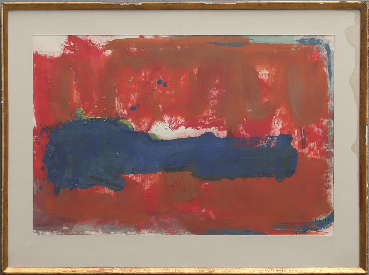 BRAM BOGART. "COMPOSITION ROUGE ET NOIR".
