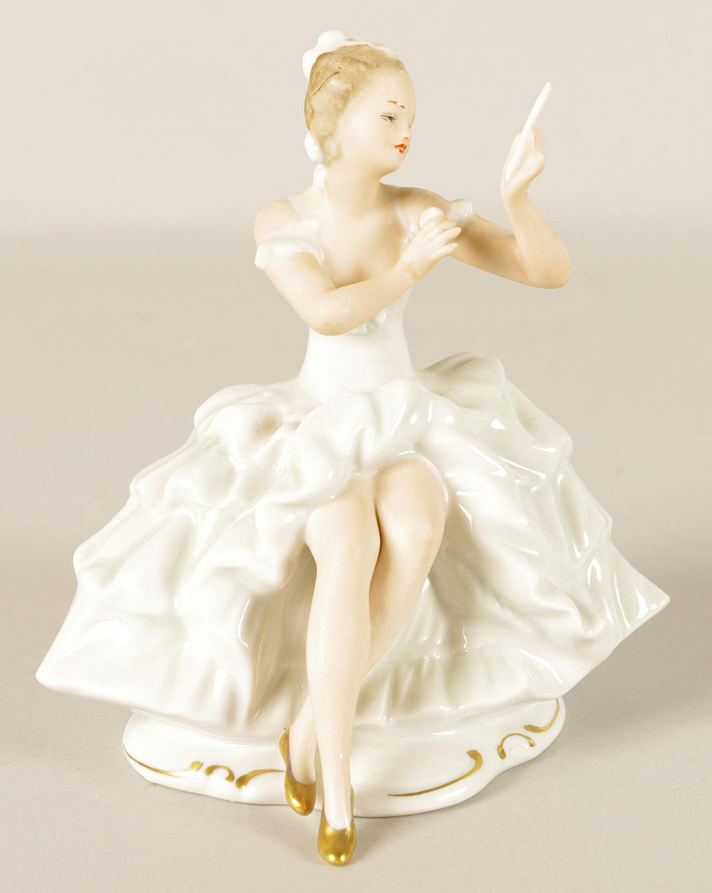 PORSLINSFIGUR, Ballerina, Wallendorf.