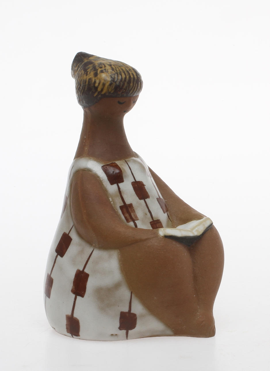 FIGURIN, stengods, "Charlotta", Gustavsberg, Lisa Larson.