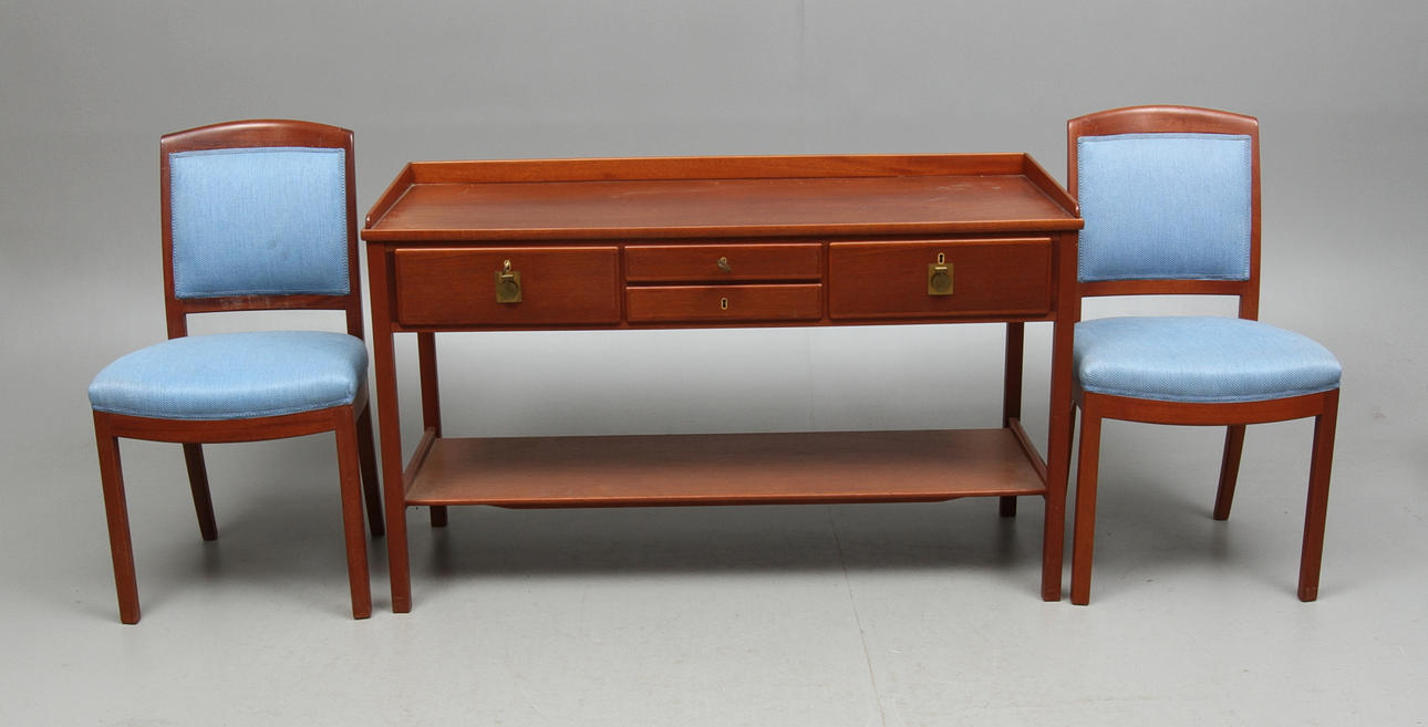 SIDEBOARD, STOLAR, 2 st, Kerstin Hörlin Holmqvist, Nordiska Kompaniet, Trivaserie, 1960-tal.