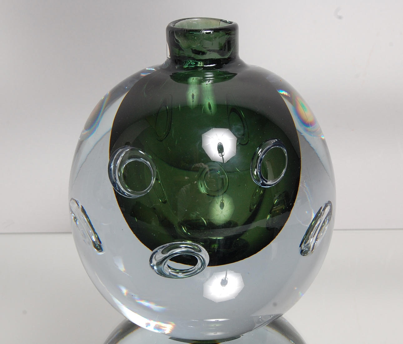 VAS, glas, Gunnar Nylund, tillskriven, Strömbergshyttan, 1900-talets mitt.