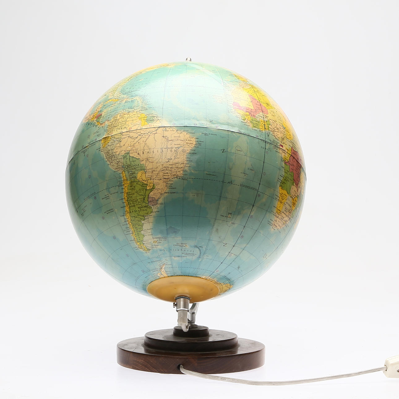 GLOBE with lighting, 20th century.