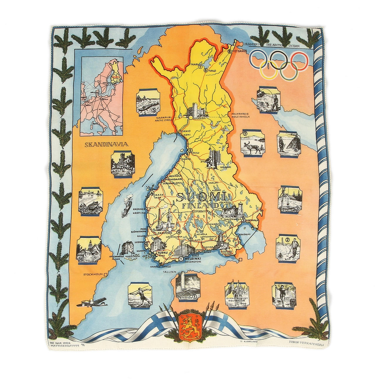 TEKSTIILIT, 1940 Helsingin olympialaiset.