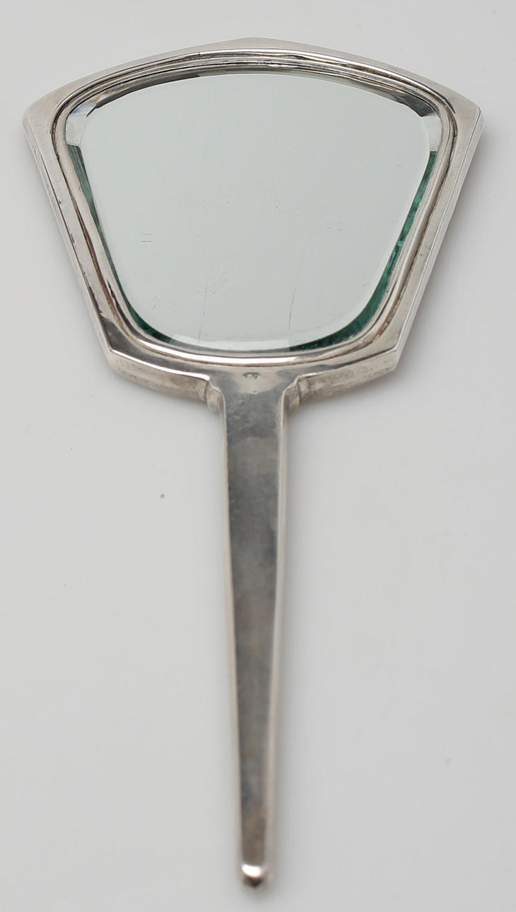 HANDSPEGEL, silver, art deco, Birmingham, 1922.
