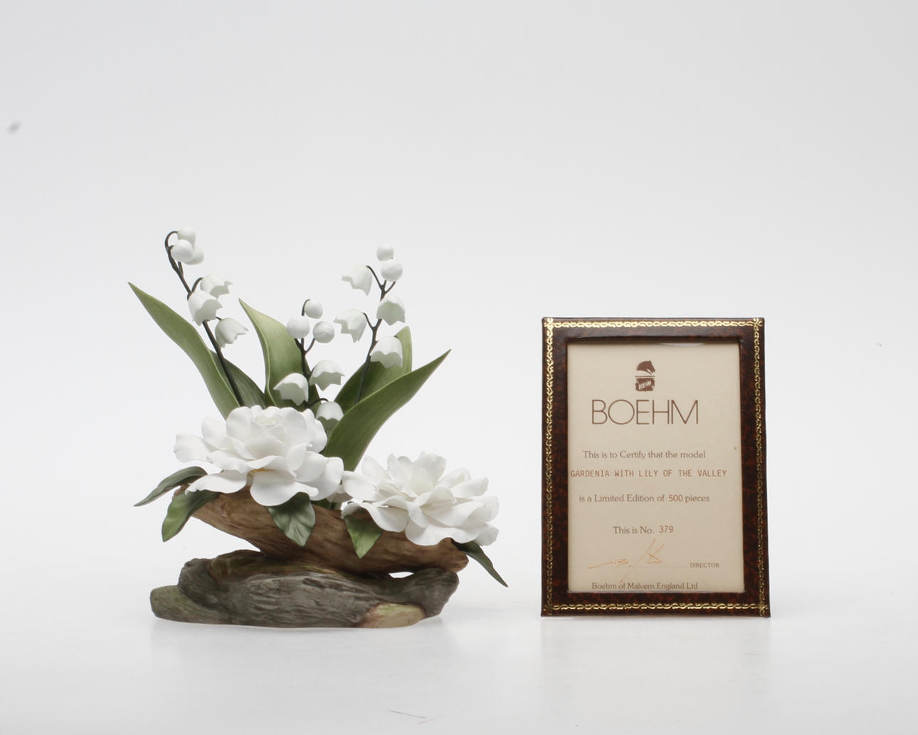 BLOMFIGURIN, Boehm med certifikat, USA.