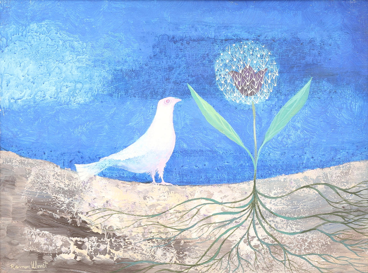 RAMON LLOVET MISEROL. "Colom i flor".