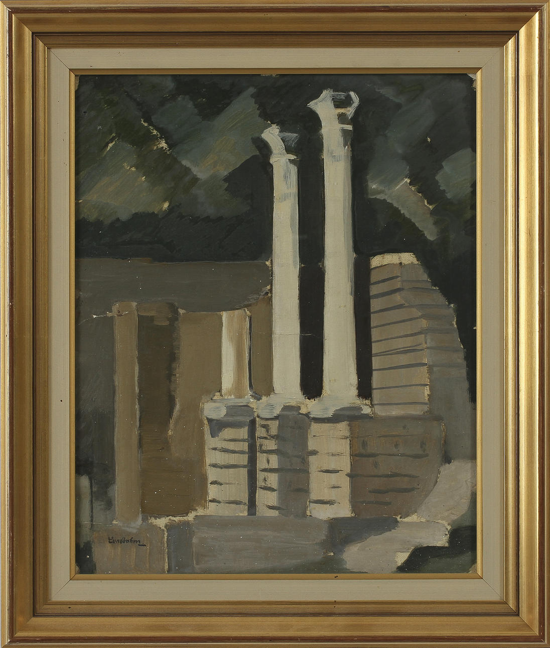 SIXTEN LUNDBOHM. Olja på duk.