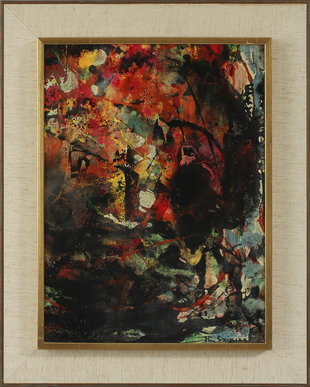 ELIN SVIPDAG. olja på pannå, sign.