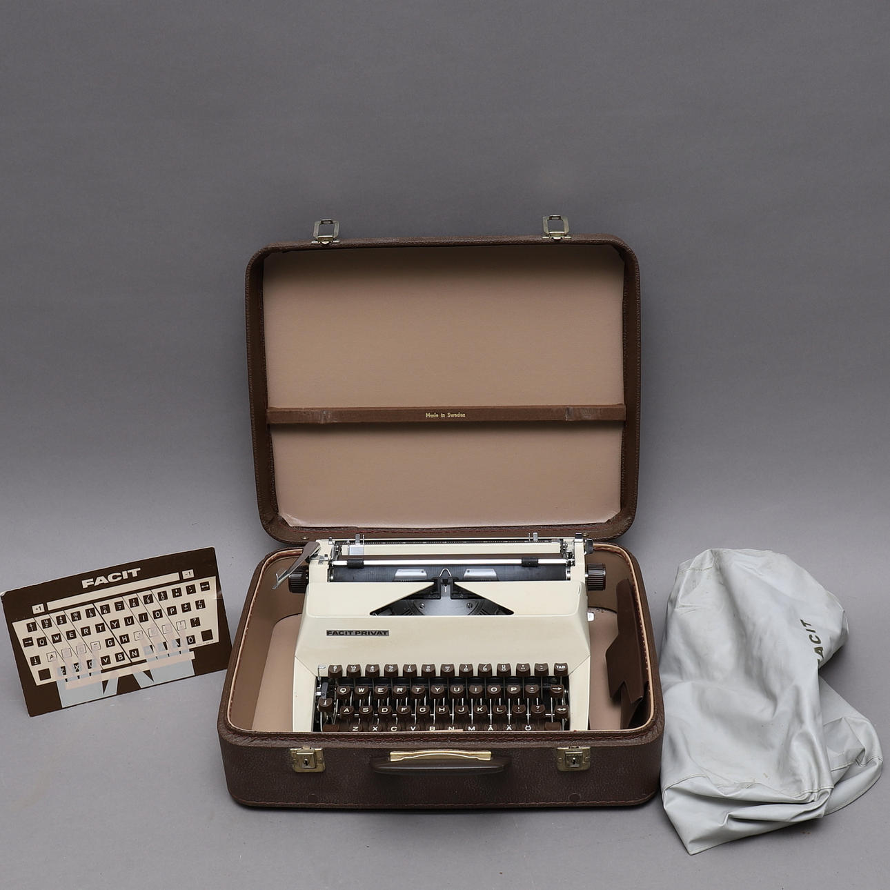 RESESKRIVMASKIN, Facit Privat, i väska.