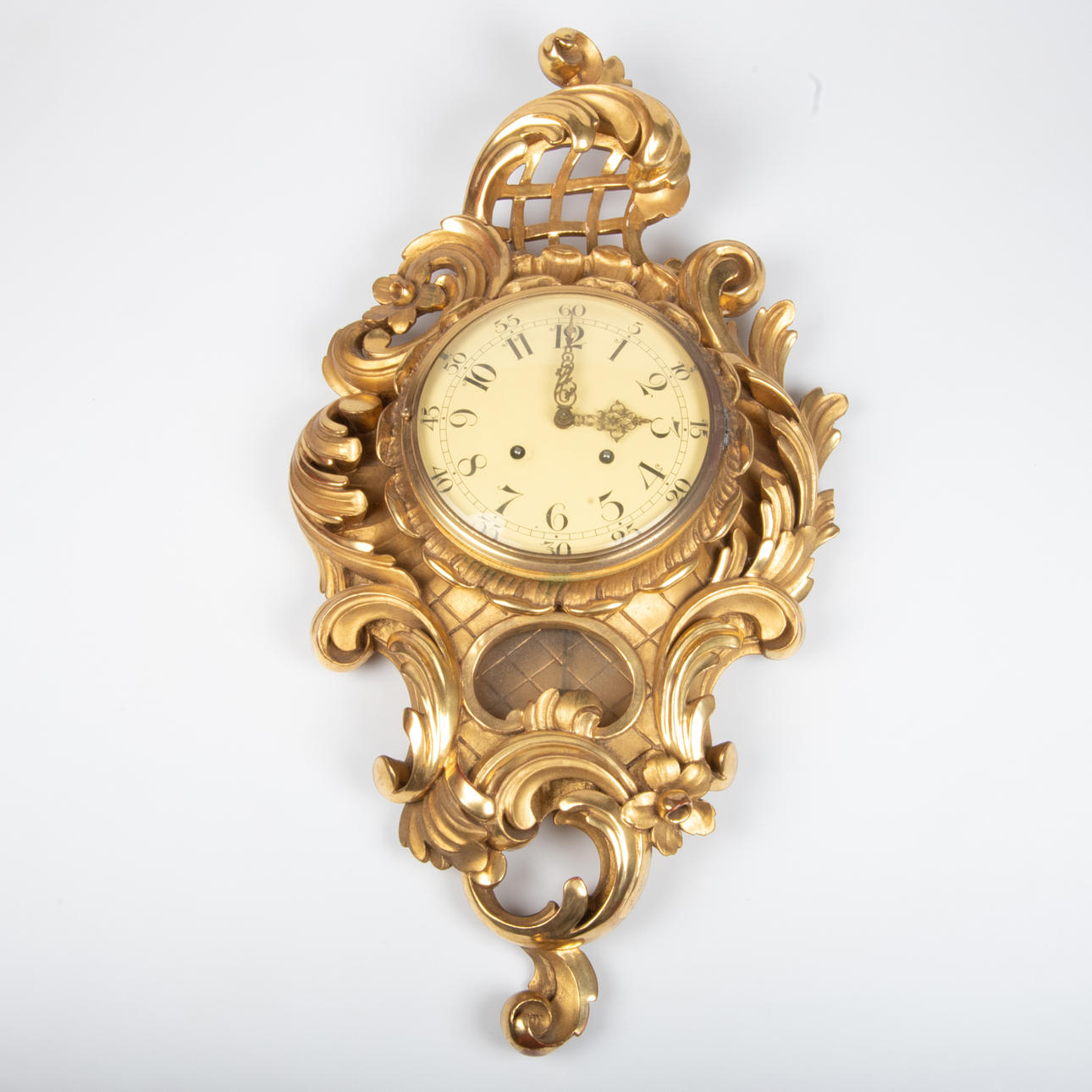 WALL PENDULUM, gilt, rococo style. Clocks & Watches - Wall Clocks ...