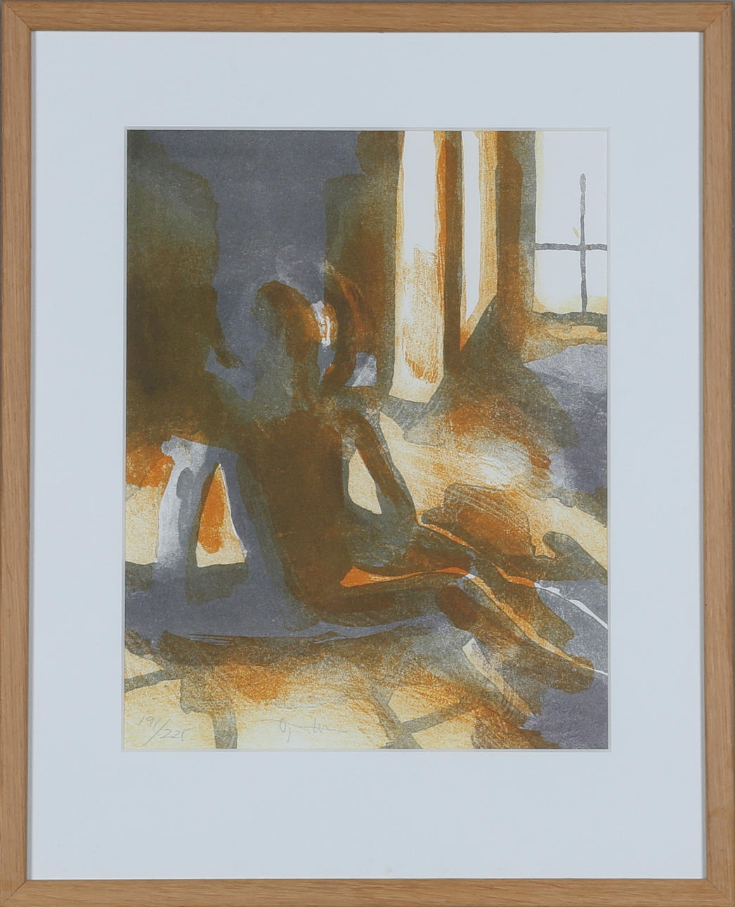 ÖRJAN WIKSTRÖM. "Hustrun Isabelle", färglitografi, signerad samt numrerad 191/225.