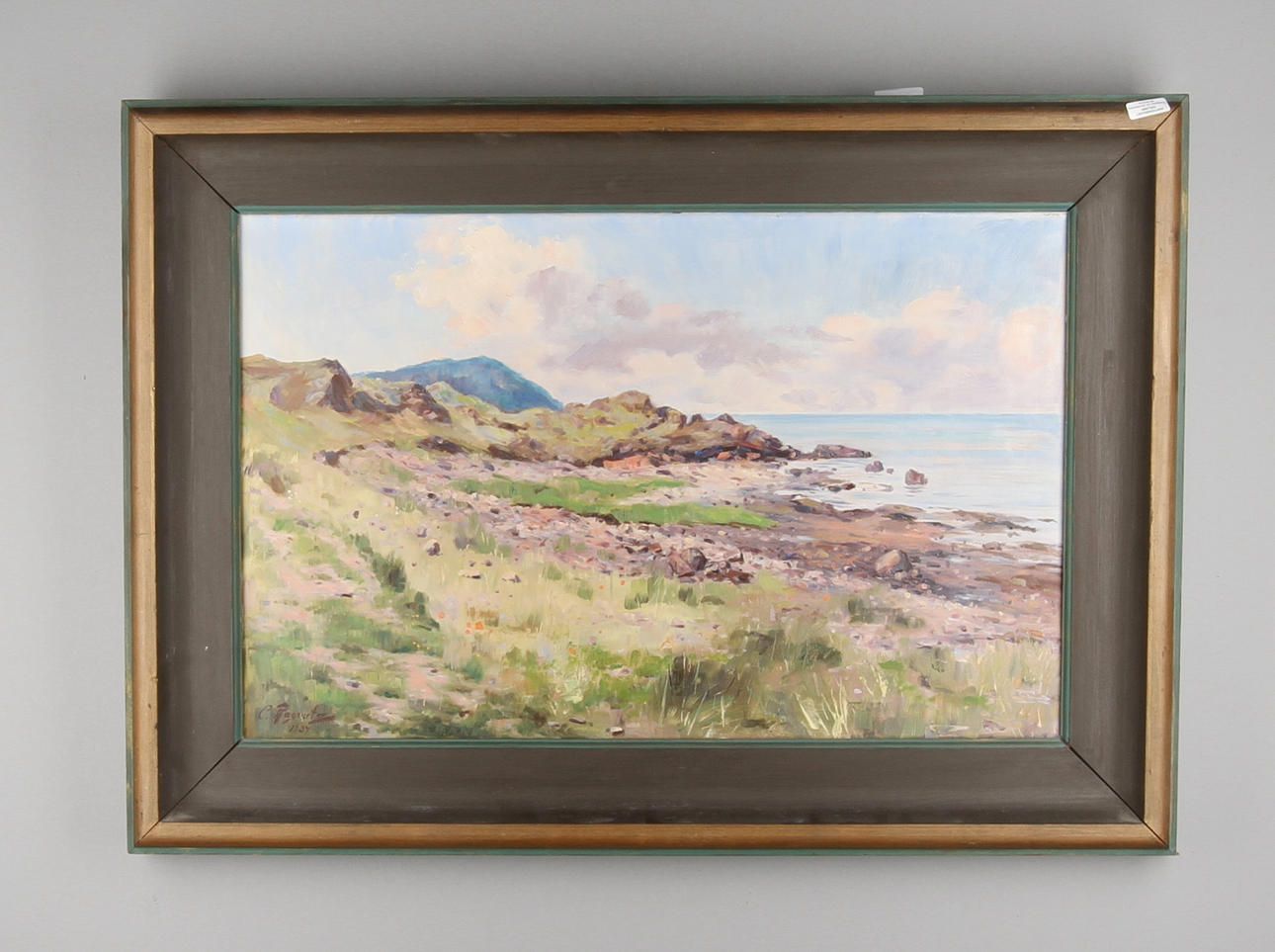 CURT SIXTEN RAGNARTZ. Kustmotiv, olja på duk, signerad och daterad 1934.