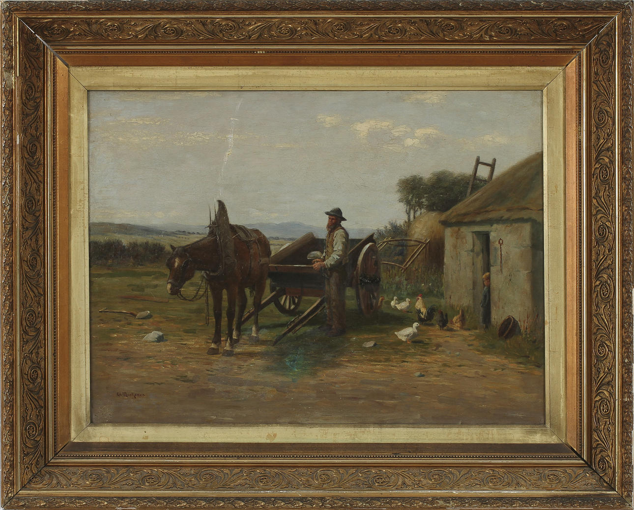 Olja på duk, signerad CA MacKenzie.